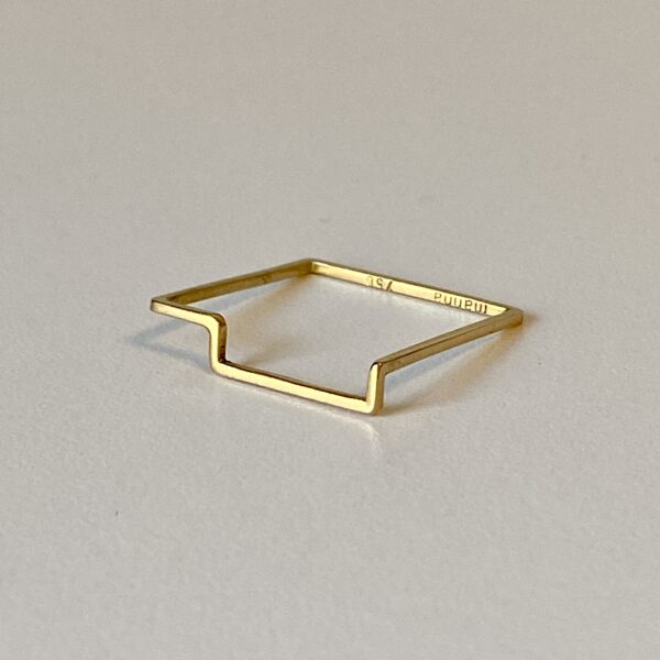 Samlering Square no3 i 18 karat guld
